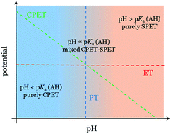 Graphical abstract: Proton-coupled electron transfer in the electrocatalysis of CO2 reduction: prediction of sequential vs. concerted pathways using DFT