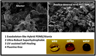 Graphical abstract: Robust hybrid elastomer/metal-oxide superhydrophobic surfaces