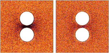 Graphical abstract: Casimir effect between pinned particles in two-dimensional jammed systems