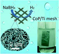 Graphical abstract: Self-supported CoP nanosheet arrays: a non-precious metal catalyst for efficient hydrogen generation from alkaline NaBH4 solution