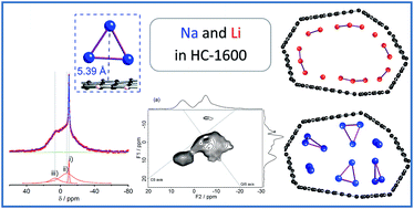 Graphical abstract: Combination of solid state NMR and DFT calculation to elucidate the state of sodium in hard carbon electrodes