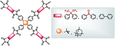 Graphical abstract: Microporous polyimides with functional groups for the adsorption of carbon dioxide and organic vapors