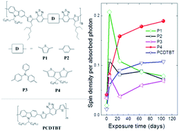 Graphical abstract: Assessing the outdoor photochemical stability of conjugated polymers by EPR spectroscopy