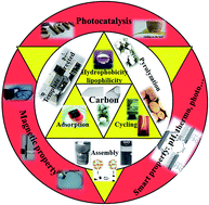 Graphical abstract: Three-dimensional carbon-based architectures for oil remediation: from synthesis and modification to functionalization