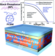 Graphical abstract: Solution-processed black phosphorus/PCBM hybrid heterojunctions for solar cells