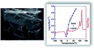 Graphical abstract: Phosphonium plastic crystal salt alloyed with a sodium salt as a solid-state electrolyte for sodium devices: phase behaviour and electrochemical performance