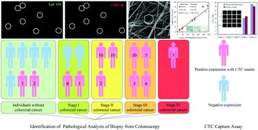 Graphical abstract: Clinical diagnosis of colorectal cancer using electrospun triple-blend fibrous mat-based capture assay of circulating tumor cells