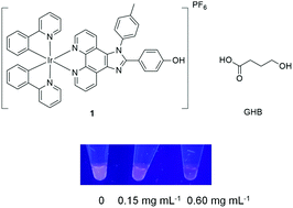 Graphical abstract: A long-lived iridium(iii) chemosensor for the real-time detection of GHB