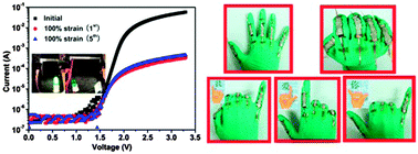 Graphical abstract: Percolation threshold-inspired design of hierarchical multiscale hybrid architectures based on carbon nanotubes and silver nanoparticles for stretchable and printable electronics