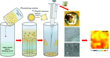 Graphical abstract: A facile solvent mediated self-assembly silver nanoparticle mirror substrate for quantitatively improved surface enhanced Raman scattering