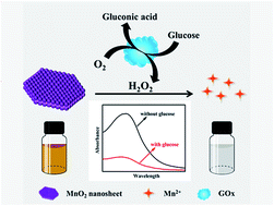 Graphical abstract: A novel one-step colorimetric assay for highly sensitive detection of glucose in serum based on MnO2 nanosheets