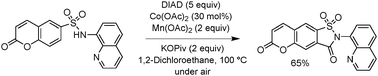 Graphical abstract: Aminoquinoline-directed, cobalt-catalyzed carbonylation of sulfonamide sp2 C–H bonds