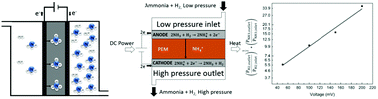 Graphical abstract: Electrochemical ammonia compression