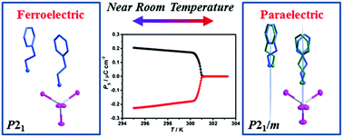 Graphical abstract: A near-room-temperature organic–inorganic hybrid ferroelectric: [C6H5CH2CH2NH3]2[CdI4]