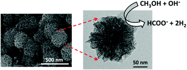 Graphical abstract: A pulse electrosynthesized nanoporous nickel oxyhydroxide-borate thin film in electro- and photoelectro-reforming of methanol for selective production of formate