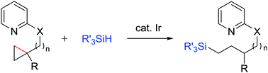 Graphical abstract: Iridium-catalysed hydrosilylation of cyclopropanes via regioselective carbon–carbon bond cleavage