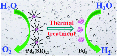 Graphical abstract: Highly stable and efficient Pd6(SR)12 cluster catalysts for the hydrogen and oxygen evolution reactions