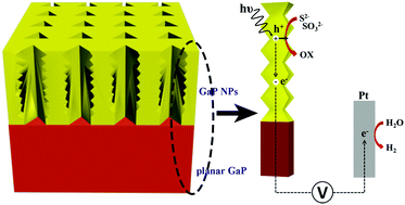 Graphical abstract: A one-step method to fabricate novel three-dimensional GaP nanopore arrays for enhanced photoelectrochemical hydrogen production