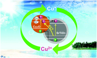 Graphical abstract: Homeostasis in CuxO/SrTiO3 hybrid allows highly active and stable visible light photocatalytic performance