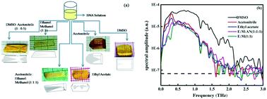 Graphical abstract: Influence of polar solvents on growth of potentially NLO active organic single crystals of N-benzyl-2-methyl-4-nitroaniline and their efficiency in terahertz generation