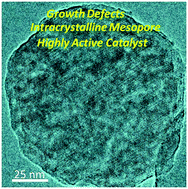 Graphical abstract: Engineering growth defects: a new route towards hierarchical ZSM-5 zeolite with high-density intracrystalline mesopores