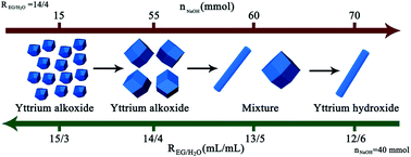 Graphical abstract: Hydrolysis-resistant yttrium alkoxide rhombic dodecahedra prepared by a facile hydrothermal method