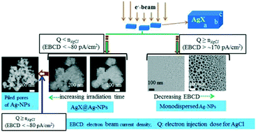 Graphical abstract: In situ fabrication of silver-based nanostructures using electron beam
