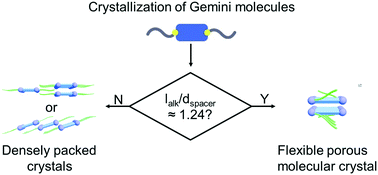 Graphical abstract: Structural variation determined by length-matching effects: towards the formation of flexible porous molecular crystals