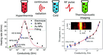 Graphical abstract: Electrolytic conductivity-related radiofrequency heating of aqueous suspensions of nanoparticles for biomedicine