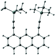 Graphical abstract: Gas-phase structure of 1,8-bis[(trimethylsilyl)ethynyl]anthracene: cog-wheel-type vs. independent internal rotation and influence of dispersion interactions