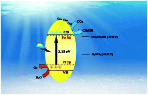 Graphical abstract: Synergistically enhanced photocatalytic reduction of CO2 on N–Fe codoped BiVO4 under visible light irradiation