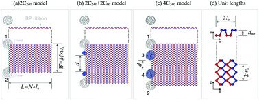 Graphical abstract: Self-assembly of a nanotube from a black phosphorus nanoribbon on a string of fullerenes at low temperature