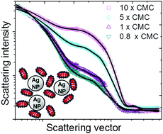 Graphical abstract: A novel explanation for the enhanced colloidal stability of silver nanoparticles in the presence of an oppositely charged surfactant