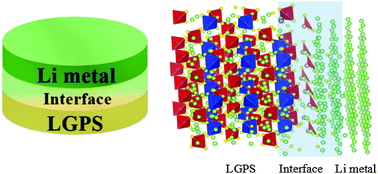 Graphical abstract: An insight into intrinsic interfacial properties between Li metals and Li10GeP2S12 solid electrolytes