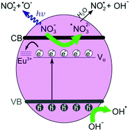 Graphical abstract: Nitrate-assisted photocatalytic efficiency of defective Eu-doped Pr(OH)3 nanostructures