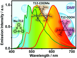 Graphical abstract: Spectroscopy and dynamics of dehydrobenzo[12]annulene derivatives possessing peripheral carboxyphenyl groups: theory and experiment