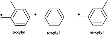 Graphical abstract: Probing different spin states in xylyl radicals and ions