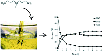 Graphical abstract: Organotin(iv) compounds with high catalytic activities and selectivities in the glycerolysis of triacylglycerides