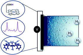 Graphical abstract: Hydrogen evolution by cobalt hangman porphyrins under operating conditions studied by vibrational spectro-electrochemistry