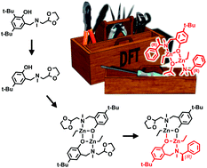 Graphical abstract: DFT calculations as a ligand toolbox for the synthesis of active initiators for ROP of cyclic esters
