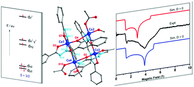 Graphical abstract: A mixed-valence metallogrid [CoIII2CoII2] with an unusual electronic structure and single-ion-magnet characterization