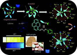 Graphical abstract: Trace level Al3+ detection in aqueous media utilizing luminescent ensembles comprising pyrene laced dynamic surfactant assembly