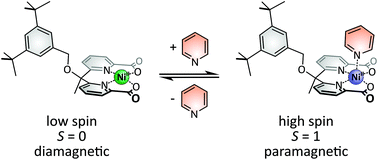 Graphical abstract: Design, synthesis, and evaluation of nickel dipyridylmethane complexes for Coordination-Induced Spin State Switching (CISSS)