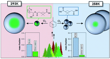 Graphical abstract: The effect of sub-zero temperature on the formation and composition of secondary organic aerosol from ozonolysis of alpha-pinene