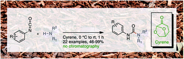 Graphical abstract: Synthesis of ureas in the bio-alternative solvent Cyrene