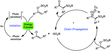 Graphical abstract: Photoinduced rearrangement of vinyl tosylates to β-ketosulfones