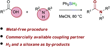 Graphical abstract: Diphenylsilane as a coupling reagent for amide bond formation