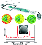 Graphical abstract: Continuous fabrication of microcapsules with controllable metal covered nanoparticle arrays using droplet microfluidics for localized surface plasmon resonance