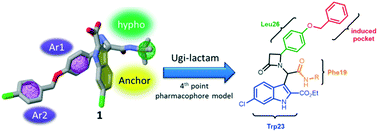 Graphical abstract: Scaffold hopping via ANCHOR.QUERY: β-lactams as potent p53-MDM2 antagonists