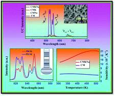 Graphical abstract: Enhancement of upconversion, temperature sensing and cathodoluminescence in the K+/Na+ compensated CaMoO4:Er3+/Yb3+ nanophosphor